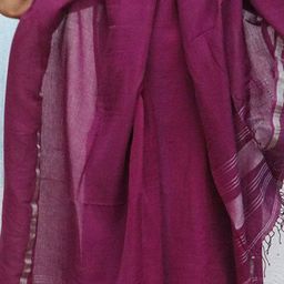 Chidiyaa Woven Design Linen Dupatta image 2