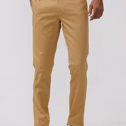 Basics Men Relaxed Straight Leg Tapered Fit Trousers-image-24