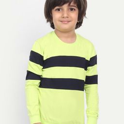 Provogue Boys Striped Pockets T-shirt-43