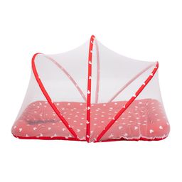 TIDY SLEEP Infants Red & WhitePrinted Baby Bed Set With Mosquito Net-39