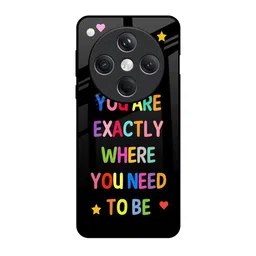 QRIOH Typography Magical Words Printed Oppo Find X8 5G Glass Back Case-20