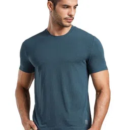 TEGO Men Moisture Wicking Solid Round Neck Bamboo Slim Fit T-shirt-image-13