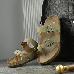 El Paso Men Comfort Sandals With Buckle-image-16