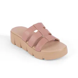 Tresmode Women Leather Block Heel Sandals-image-12