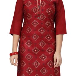 muhuratam Mom&Bae Women Pink Kurtas-picture-14