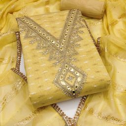 LeeliPeeri Designer Embroidered Unstitched Dress Material-picture-11