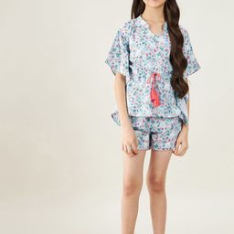 The Kaftan Company Girls Printed Night suit-picture-33