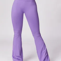 LULU & SKY Women Mid-Rise Bootcut Track Pants-image-0