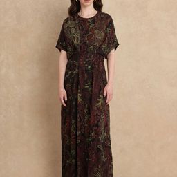 RAREISM Women Ronam Dark Multi Fit and Flare Dress-image-35