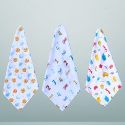 BAESD Pack Of 3 Printed Baby Wash Cloths-image-74