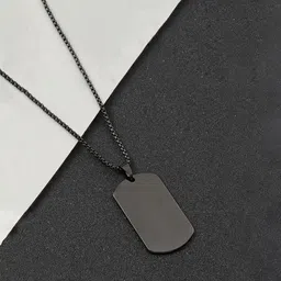 Jewels Galaxy Men Stainless Steel Geometric Pendant With Chain-image-98