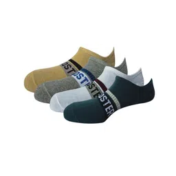 The Roadster Lifestyle Co Pack Of 4 Patterned Ankle-Length Socks-image-4