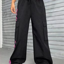 Stylecast X Slyck Women Comfort Loose Fit High-Rise Wrinkle Free Pleated Cargo-image-14