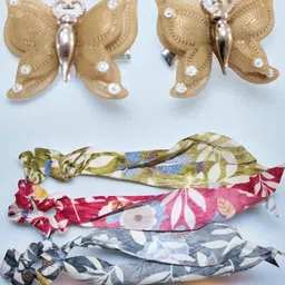 Jolly Faces Women Set of 5 Ponytail Holders-14