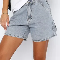 KPOP Women Regular Fit Denim Shorts-image-33
