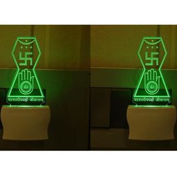 SOMIL Set of 2 Green Glass Cylinder Wall Lamps-image-93