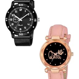 Miss Perfect Unisex Embellished Dial & Straps Analogue Watch LJ286-picture-23