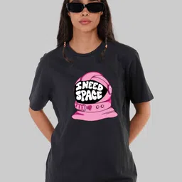Underrated Club Women Printed Bio Finish Applique T-shirt-picture-30