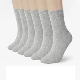 MUKHAKSH Unisex Grey Socks-image-58