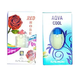 RAVIOUR LIFESTYLE Set Of 2 Aqua Cool & Red Rose Roll On Attar - 8 ml Each-13