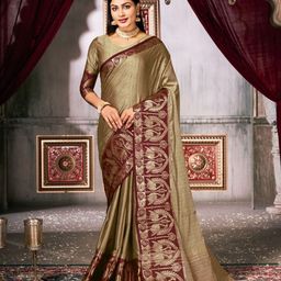Areca Designer Woven Design Zari Pure Silk Banarasi Saree-image-84