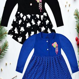 KidzzCart Polka Dot Print Fit & Flare Dress-image-59