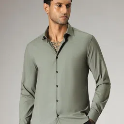 Banana Club Men Relaxed Slim Fit Opaque Casual Shirt-picture-53