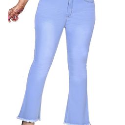 RIVI Women Flared Mid-Rise Light Fade Stretchable Jeans-image-9