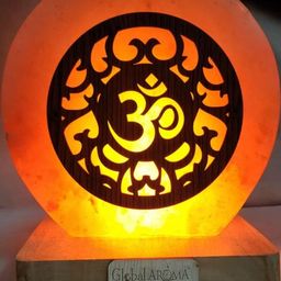 GLOBAL AROMA 3D Mini Om Himalayan Rock Salt Lamp-picture-42