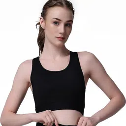 GuSo Shopee Black Everyday Cotton Bra-image-1