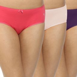 Shyygl Set of 3 Mid-Rise Hipster Briefs-image-137