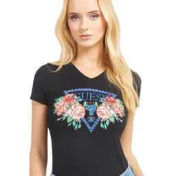 GUESS Women Printed Applique T-shirt-image-74