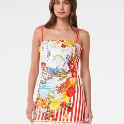 Forever New Women Tropical Print Shoulder Straps Mini Dress-image-14