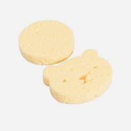 Juniors by Babyshop Kids Set Of 2 Textured Bear Shaped Bath Sponge-image-59