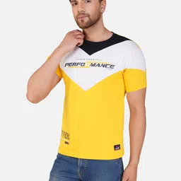 ALARM Men Typography Printed Applique T-shirt-59