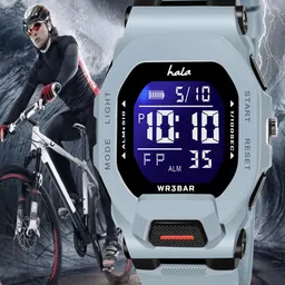 Hala Men Dial & Straps Digital Multi Function Watch hala-1035-Grey-6