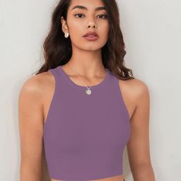 TOOCHKI Women Ribbed Tank Crop Top-image-87