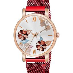 Gopal Shopcart Unisex Printed Analogue Watch C_36 Red Maganet_F-image-87