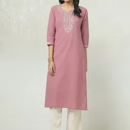 Soch Women Geometric Embroidered Sequinned Kurta-image-92