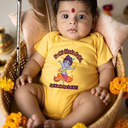 FFLIRTYGO Infants Janmashtami Printed Cotton Bodysuit-image-18