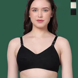 Aimly Pack Of 3 Non-Padded Non-Wired Full Coverage Maternity Bra-image-48