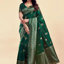AVANTIKA FASHION Woven Design Zari Pure Silk Kanjeevaram Saree-34