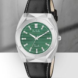 Relish Men Dial & Leather Straps Analogue Watch RE-NW2034-image-20