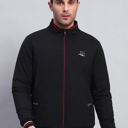AR-FIT Men Colourblocked Polyester Water Resistant Open Front Jacket with Embroidered-picture-4
