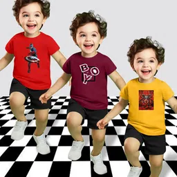 MGRS Kids-Unisex Multi Cotton Blend Clothing Set-image-38