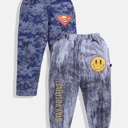 YK X Minute Mirth Boys Pack of 2 Printed Track Pants-image-45