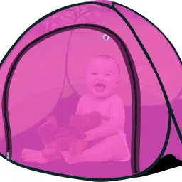 silver shine Polyester Kids Washable Polyester Adults Washable Kids Baby Mosquito Net with base Mosquito Net Mosquito Net image 5
