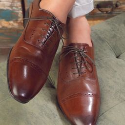 Tresmode Men Leather Formal Oxfords-image-92
