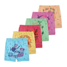 VastraMilap Infants Pack Of 6 Printed Pure Cotton Boy Shorts Briefs 81_S.P_0-3 M_PO-6-picture-1