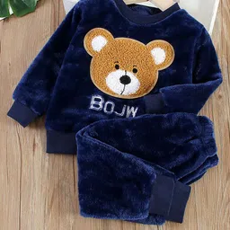 Babymoon Unisex Kids Printed T-shirt with Pyjamas-44